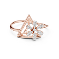 Triavelle Geometric Bloom Diamond Ring