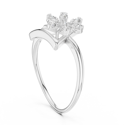 Triavelle Geometric Bloom Diamond Ring