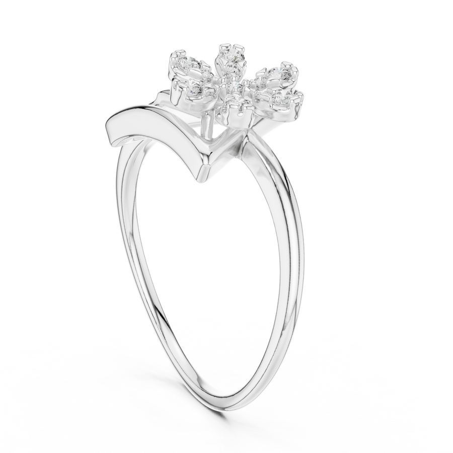 Triavelle Geometric Bloom Diamond Ring