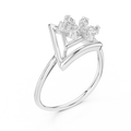 Triavelle Geometric Bloom Diamond Ring
