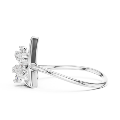Triavelle Geometric Bloom Diamond Ring