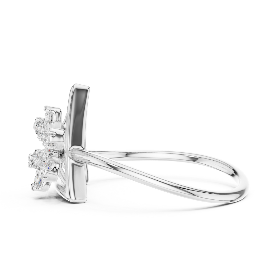 Triavelle Geometric Bloom Diamond Ring
