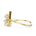 Triavelle Geometric Bloom Diamond Ring