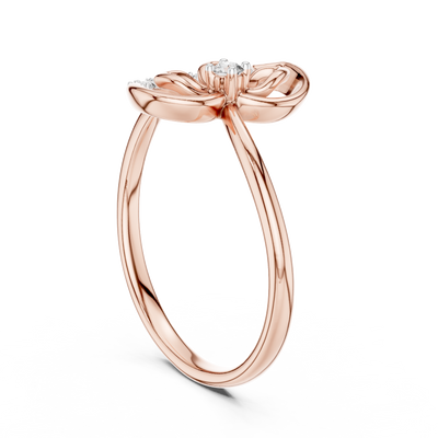 Elarisse Botanical Loop Diamond Ring