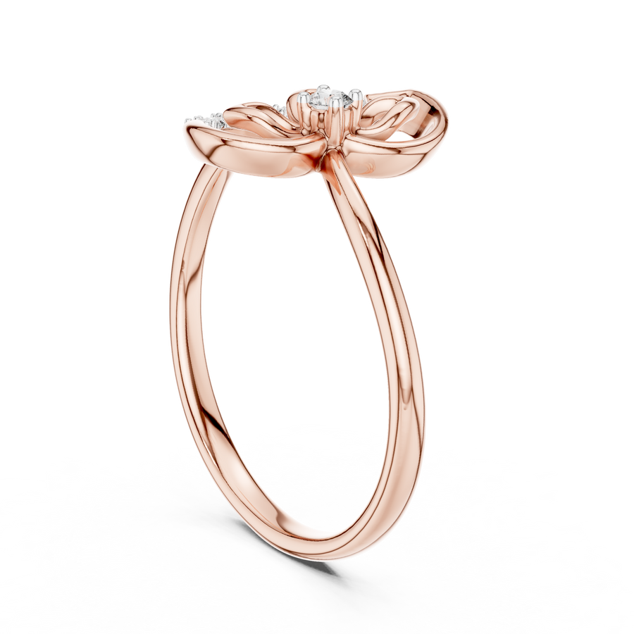 Elarisse Botanical Loop Diamond Ring