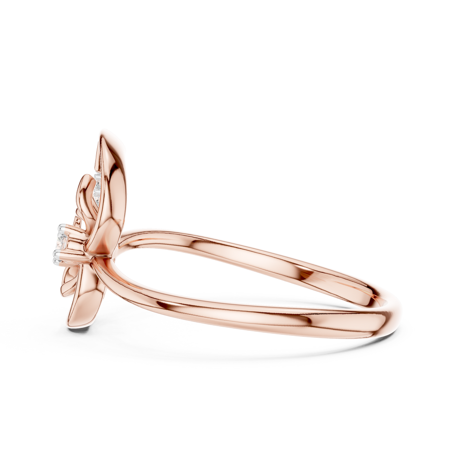 Elarisse Botanical Loop Diamond Ring