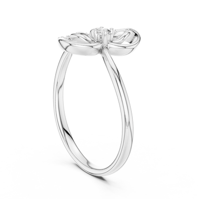 Elarisse Botanical Loop Diamond Ring