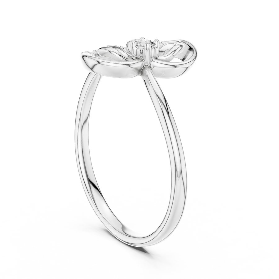 Elarisse Botanical Loop Diamond Ring