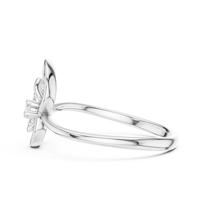 Elarisse Botanical Loop Diamond Ring