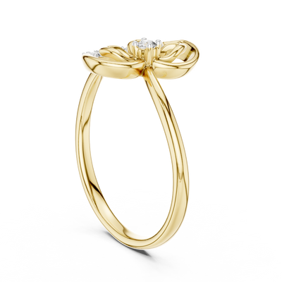 Elarisse Botanical Loop Diamond Ring