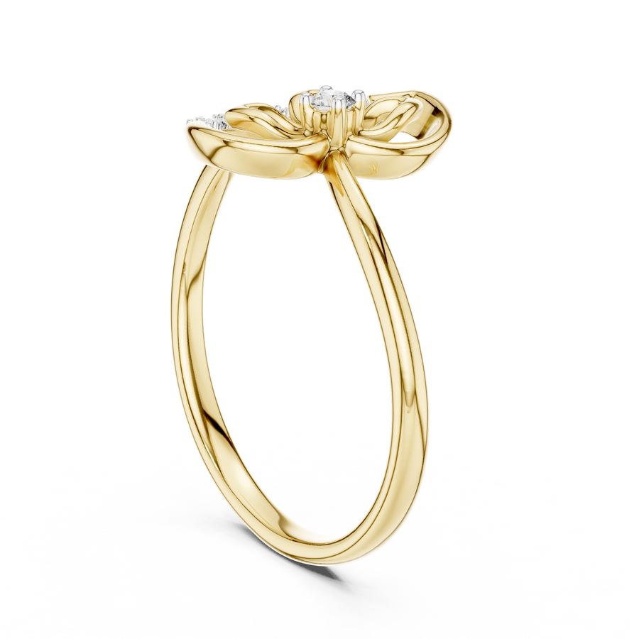 Elarisse Botanical Loop Diamond Ring