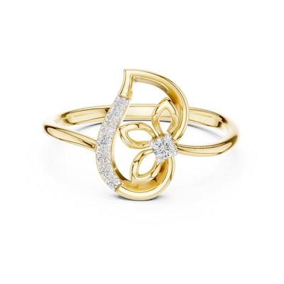 Elarisse Botanical Loop Diamond Ring