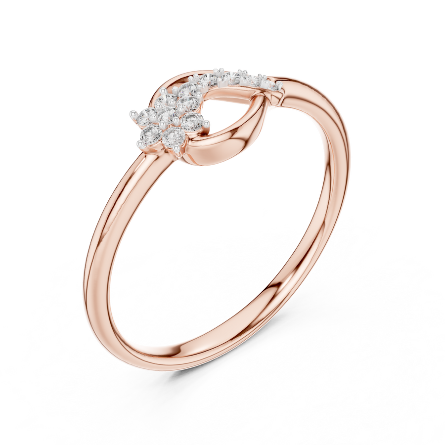 Elvaria Interwoven Diamond Ring