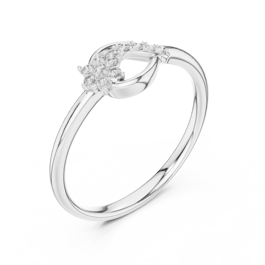 Elvaria Interwoven Diamond Ring
