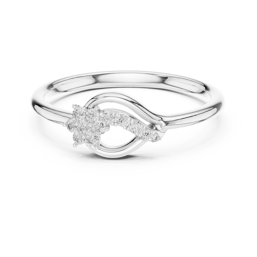 Elvaria Interwoven Diamond Ring