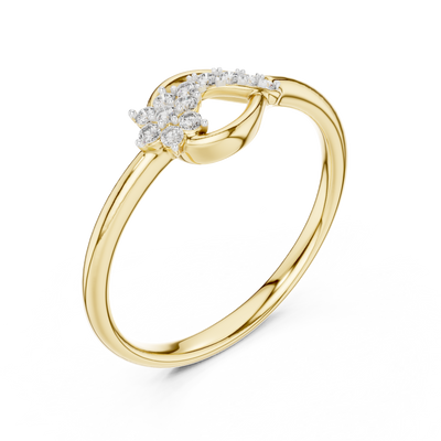 Elvaria Interwoven Diamond Ring