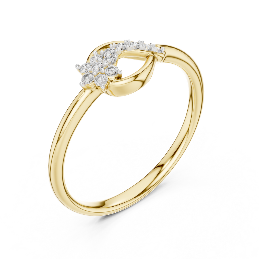 Elvaria Interwoven Diamond Ring