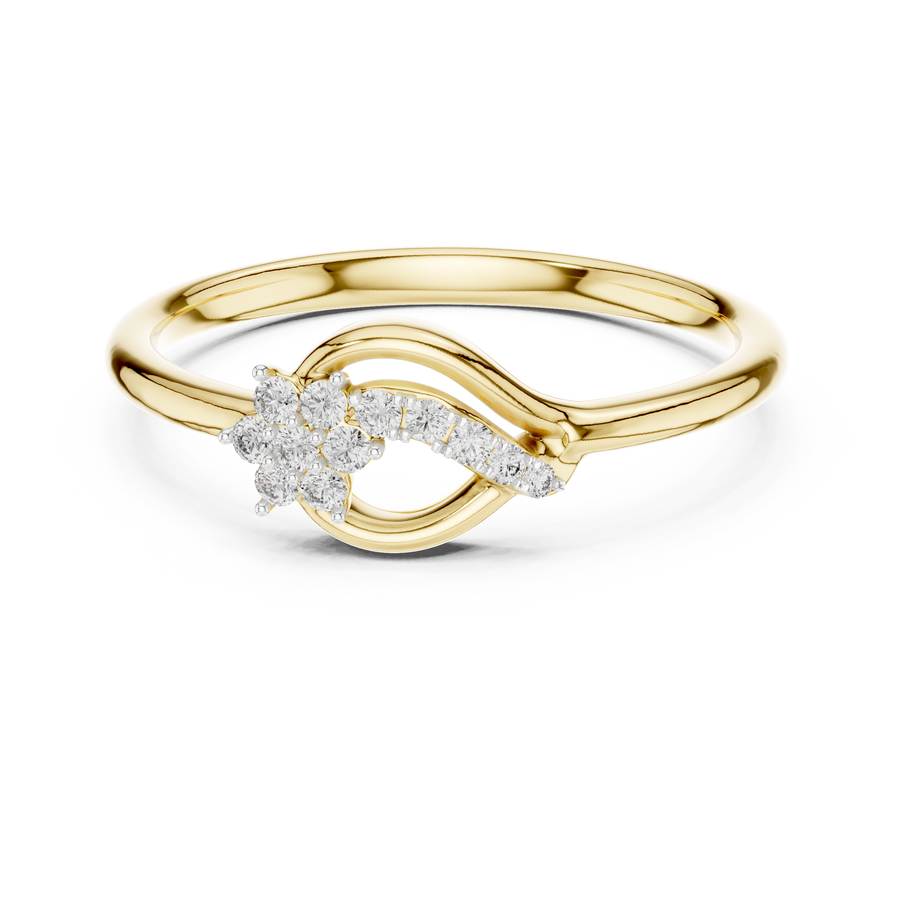 Elvaria Interwoven Diamond Ring