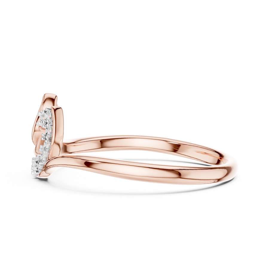 Avelisse Curved Bloom Diamond Ring