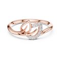 Avelisse Curved Bloom Diamond Ring