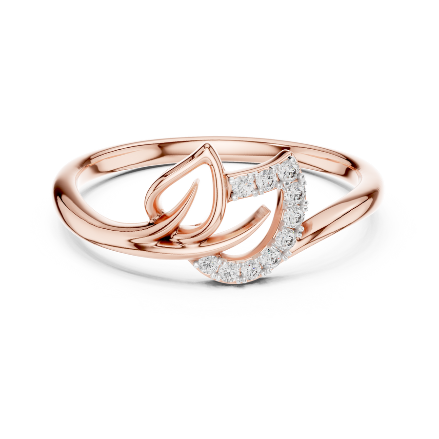 Avelisse Curved Bloom Diamond Ring