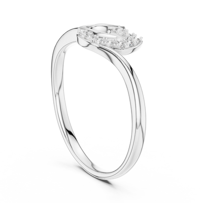 Avelisse Curved Bloom Diamond Ring