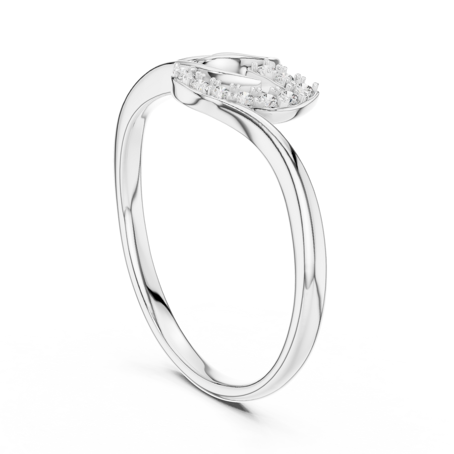 Avelisse Curved Bloom Diamond Ring