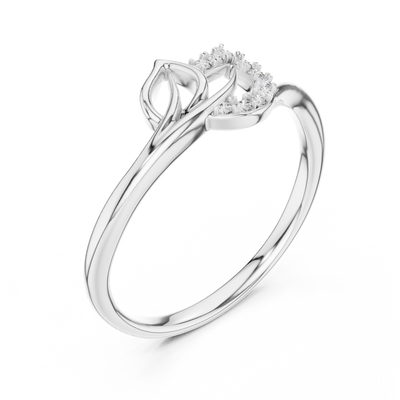Avelisse Curved Bloom Diamond Ring