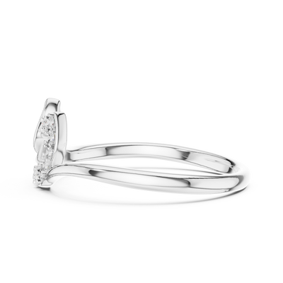 Avelisse Curved Bloom Diamond Ring