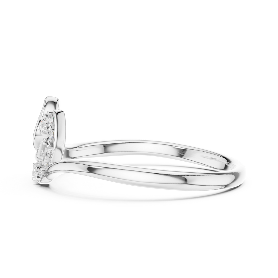 Avelisse Curved Bloom Diamond Ring
