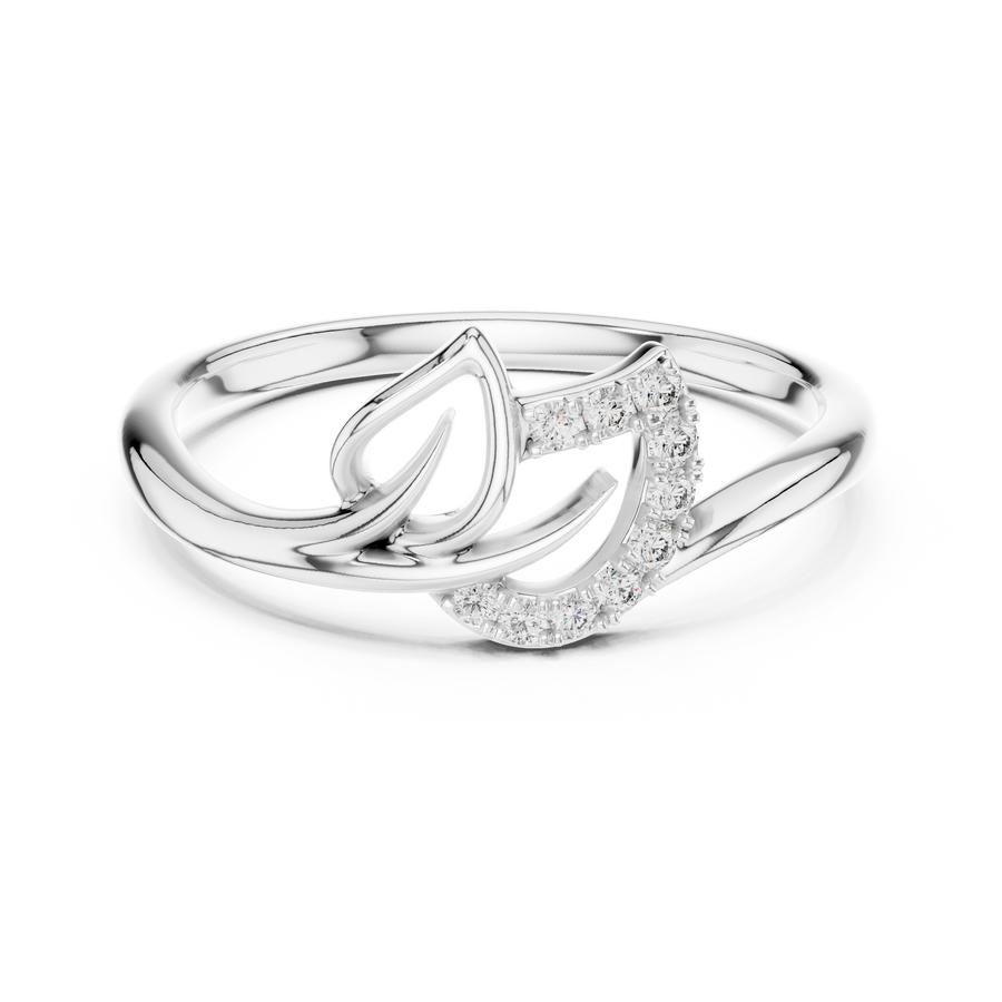 Avelisse Curved Bloom Diamond Ring
