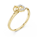 Avelisse Curved Bloom Diamond Ring