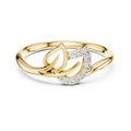 Avelisse Curved Bloom Diamond Ring
