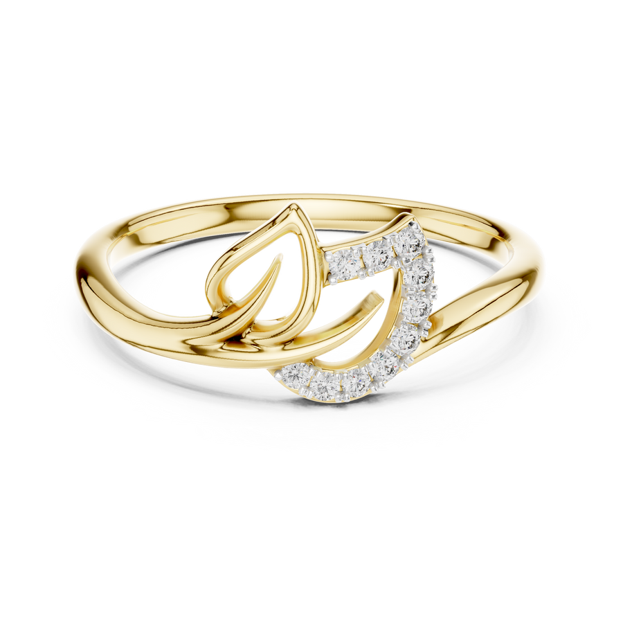 Avelisse Curved Bloom Diamond Ring