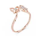 Aurelia Petal Twist Diamond Ring