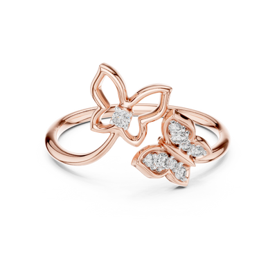 Aurelia Petal Twist Diamond Ring