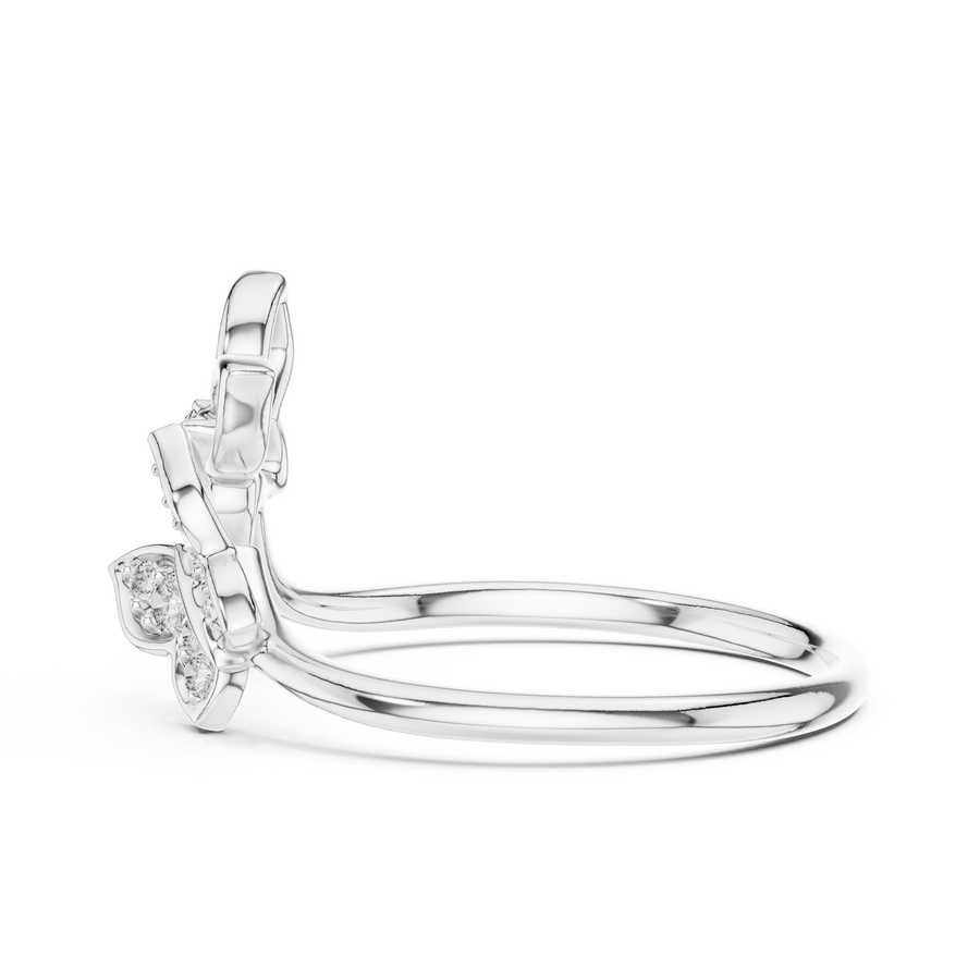Aurelia Petal Twist Diamond Ring