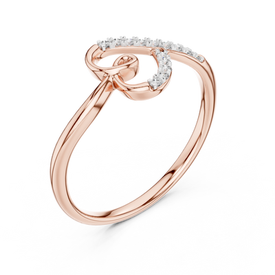 Elowen Spiral Curve Diamond Ring