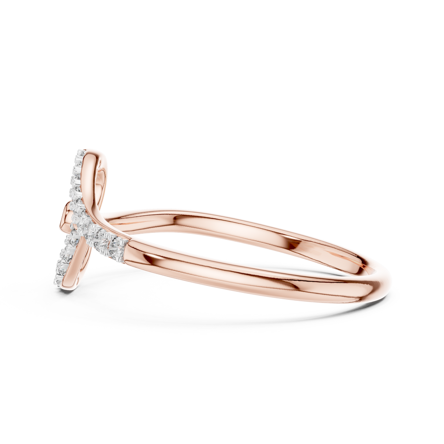 Elowen Spiral Curve Diamond Ring
