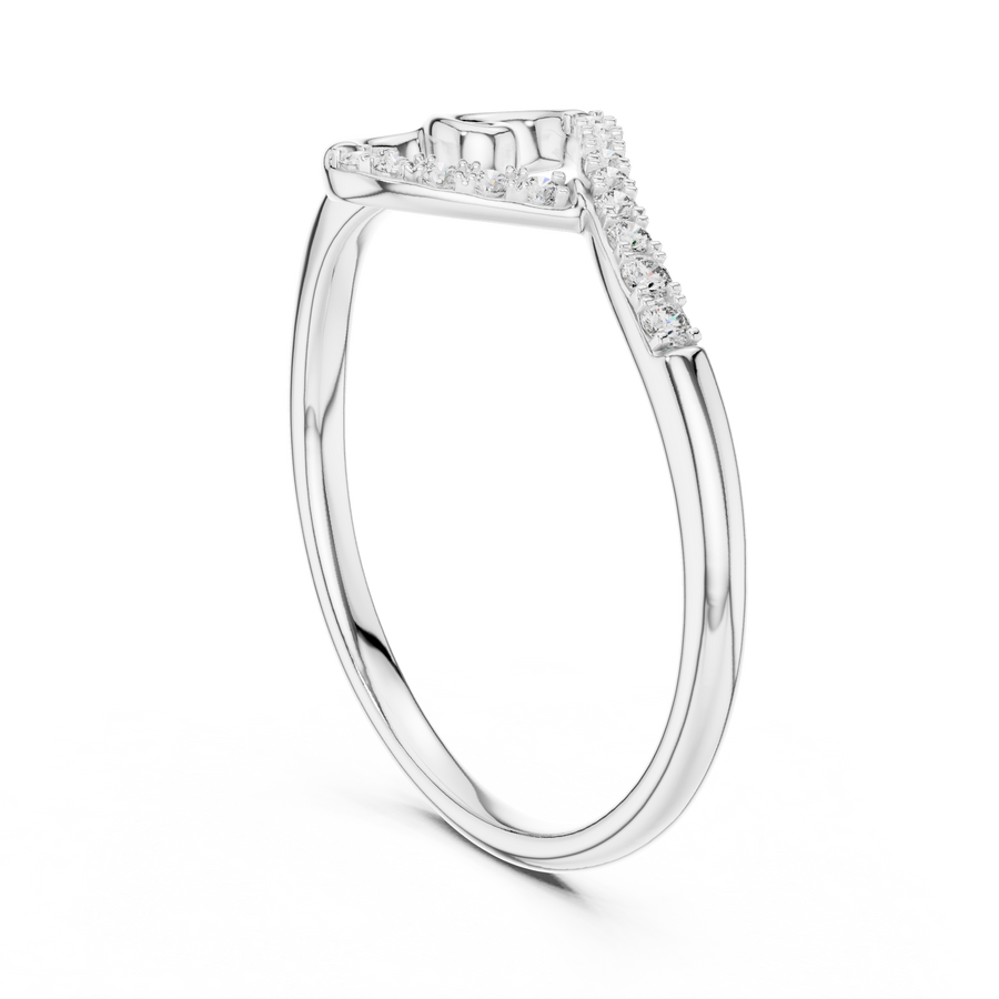 Elowen Spiral Curve Diamond Ring