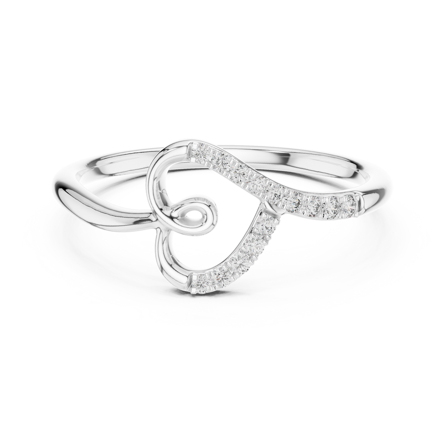 Elowen Spiral Curve Diamond Ring