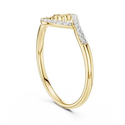 Elowen Spiral Curve Diamond Ring