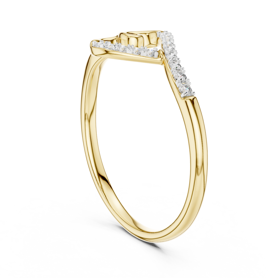 Elowen Spiral Curve Diamond Ring
