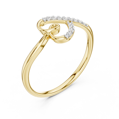 Elowen Spiral Curve Diamond Ring