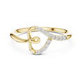 Elowen Spiral Curve Diamond Ring