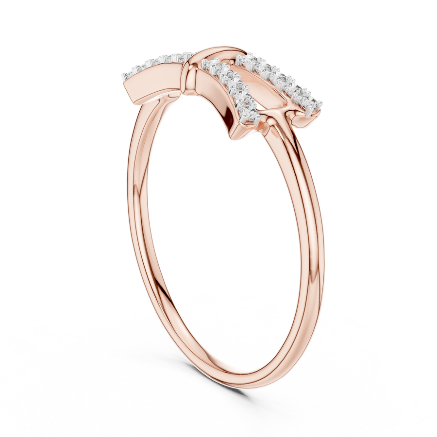 Celestia Twin-Row Diamond Band