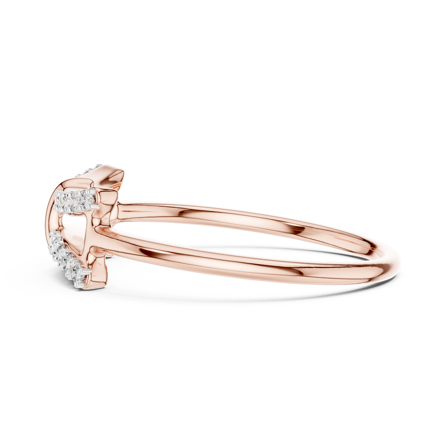 Celestia Twin-Row Diamond Band