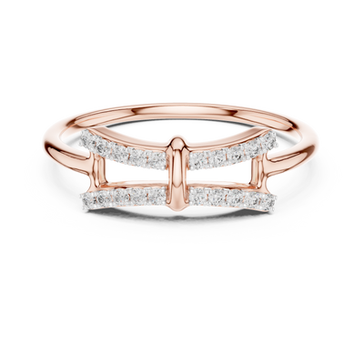 Celestia Twin-Row Diamond Band