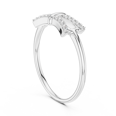 Celestia Twin-Row Diamond Band