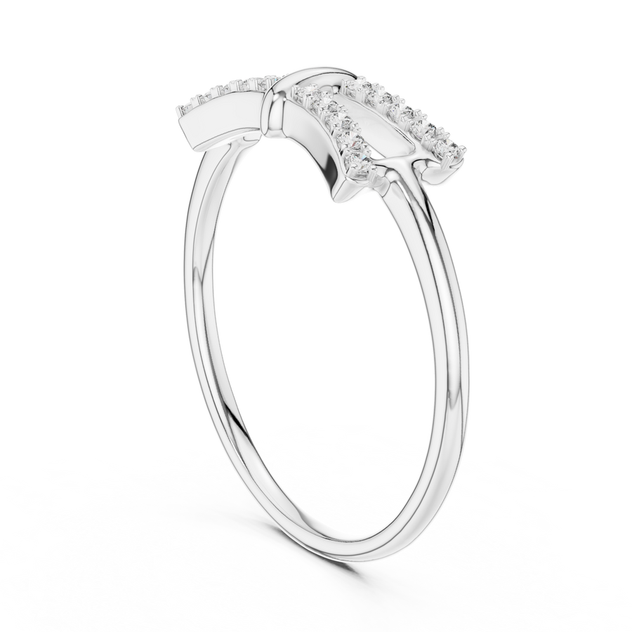 Celestia Twin-Row Diamond Band